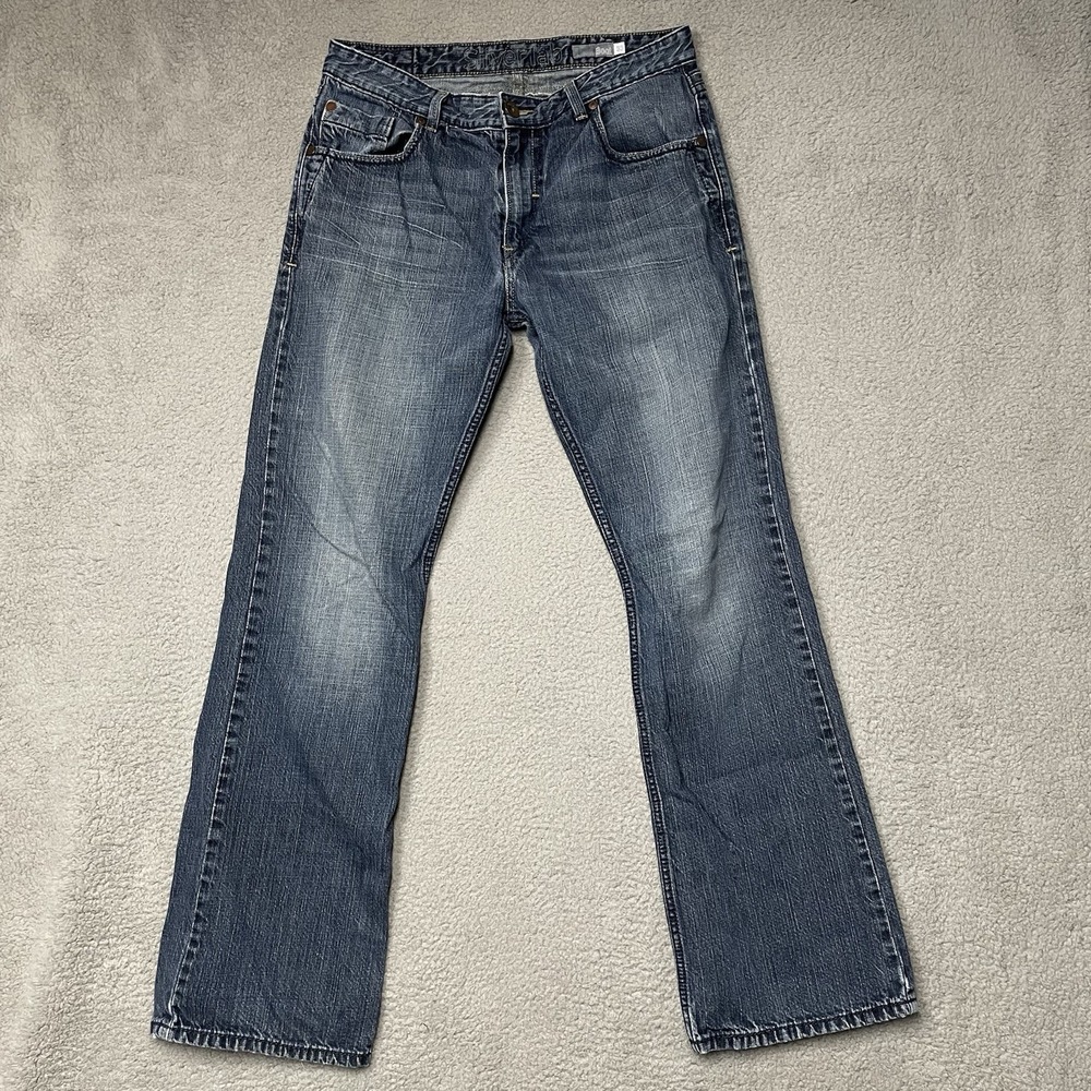 Vintage Levis SilverTab Bootcut Jeans Mens 33x32 Medium Wash Blue Y2K 90s Grunge